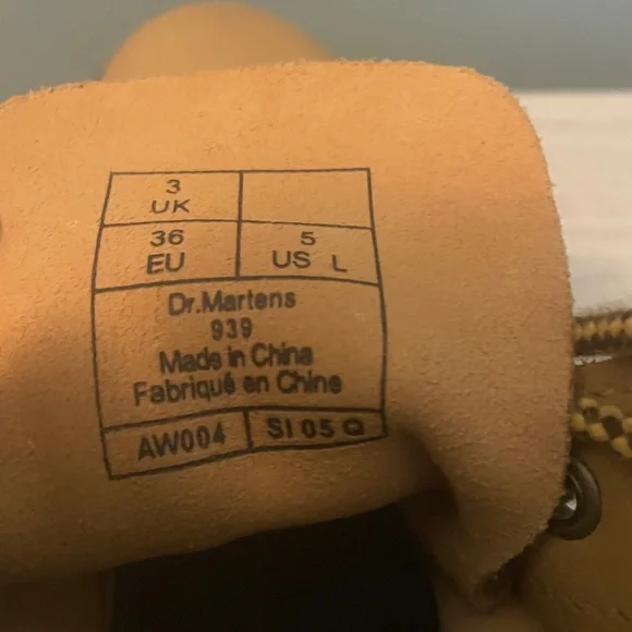 Dr. Martens 939 Air Ware RARE Construction Boots - Size 5 Womens With 9.5” Sole - Picture 9 of 11